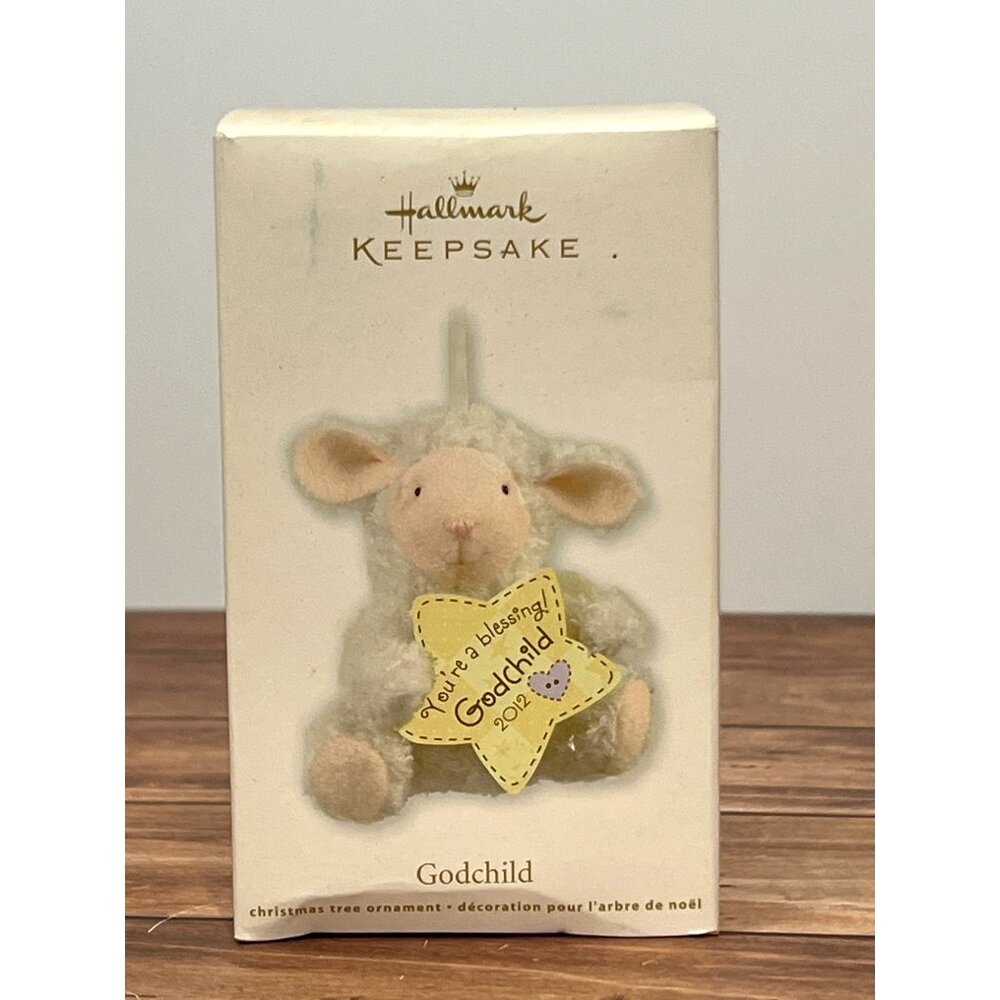 2012 HALLMARK KEEPSAKE ORNAMENT QXG4664 GODCHILD LAMB BY BECKY HOTTEL